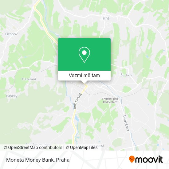 Moneta Money Bank mapa