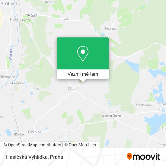 Hasičská Vyhlídka mapa