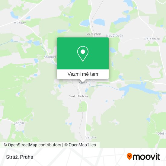 Stráž mapa