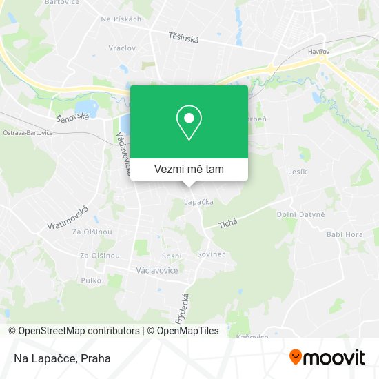 Na Lapačce mapa
