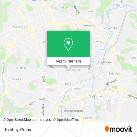 Květiny mapa