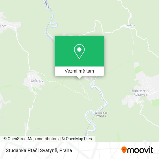 Studánka Ptačí Svatyně mapa