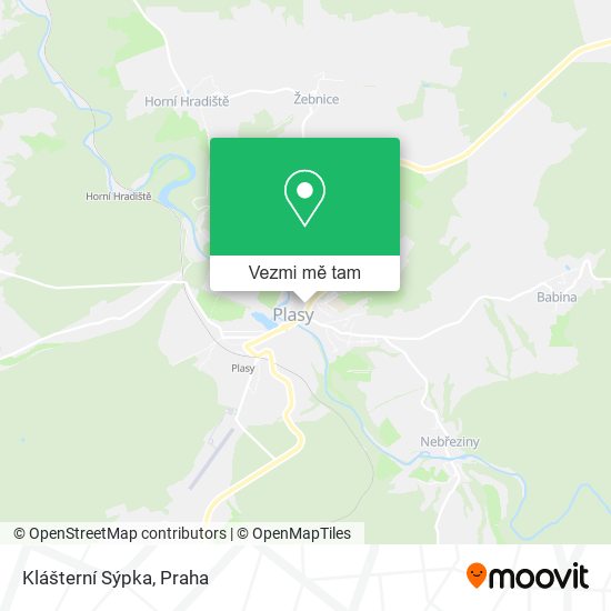 Klášterní Sýpka mapa