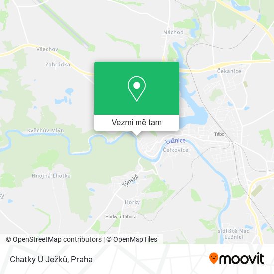 Chatky U Ježků mapa