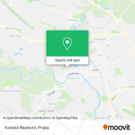 Koňské Řeznictví mapa