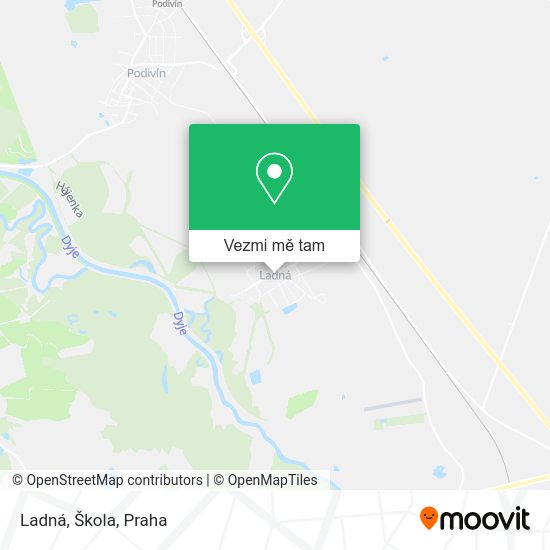 Ladná, Škola mapa