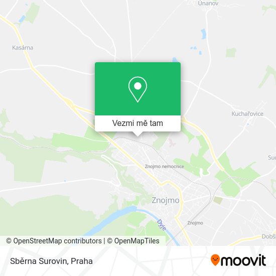 Sběrna Surovin mapa