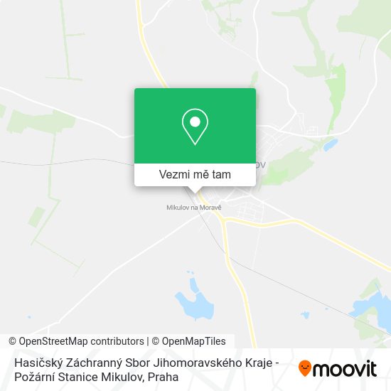 Hasičský Záchranný Sbor Jihomoravského Kraje - Požární Stanice Mikulov mapa