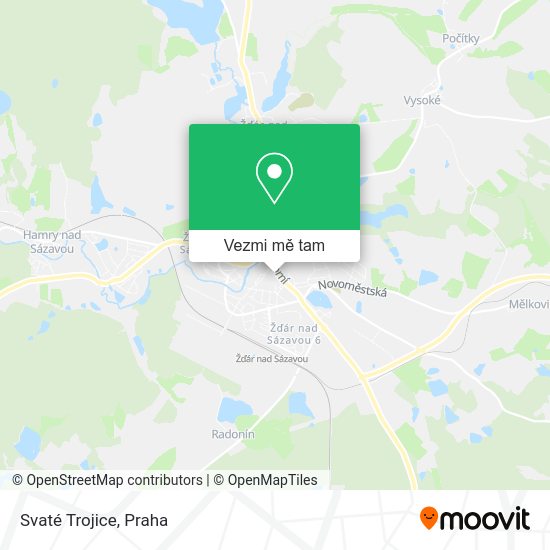 Svaté Trojice mapa