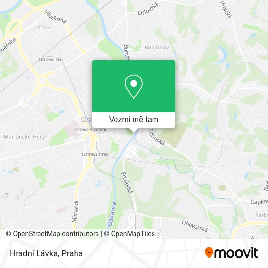 Hradní Lávka mapa