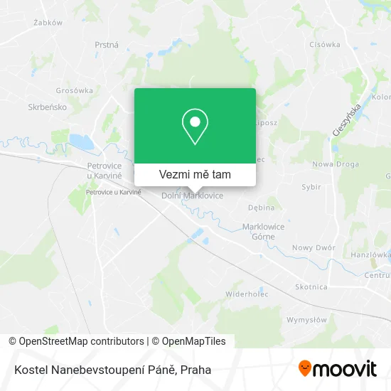 Kostel Nanebevstoupení Páně mapa