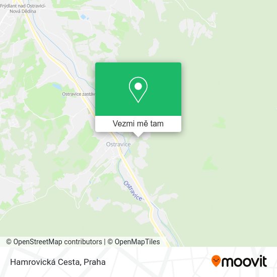 Hamrovická Cesta mapa