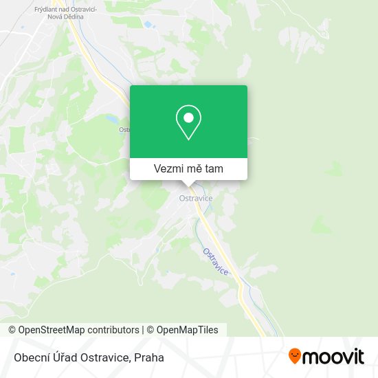 Obecní Úřad Ostravice mapa