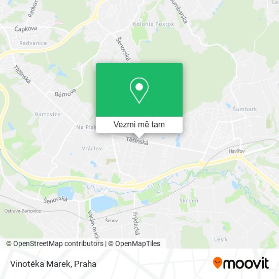 Vinotéka Marek mapa
