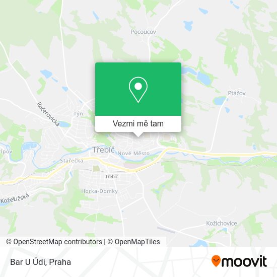 Bar U Údi mapa
