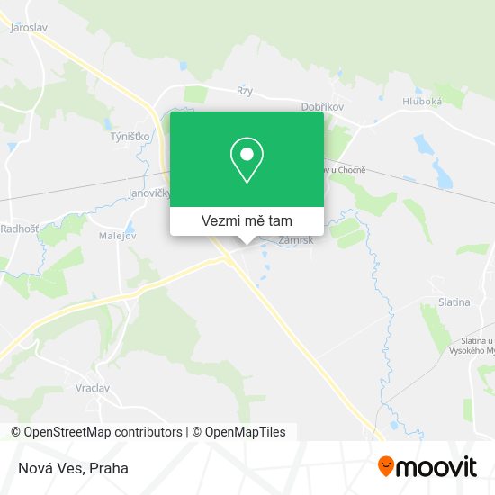 Nová Ves mapa