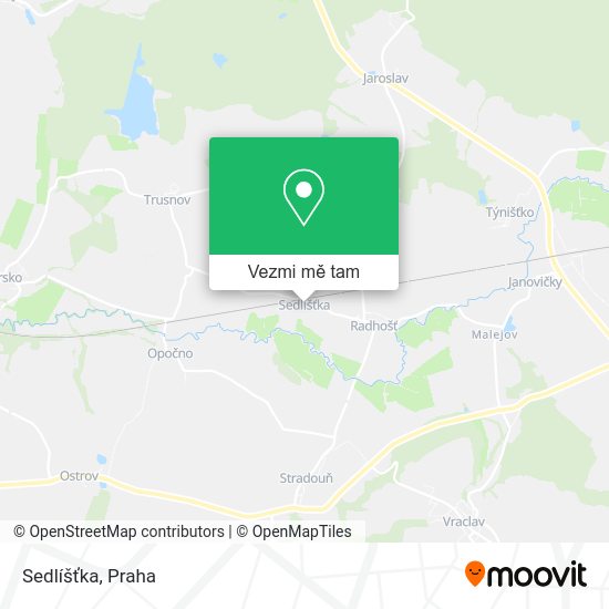 Sedlíšťka mapa