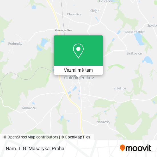 Nám. T. G. Masaryka mapa