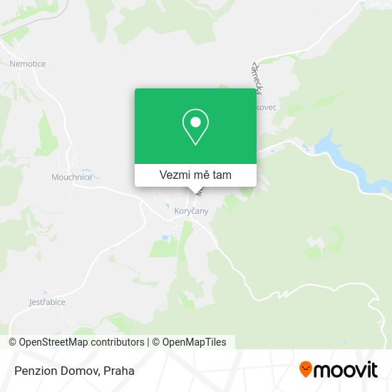 Penzion Domov mapa