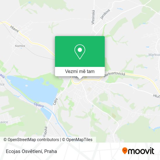 Ecojas Osvětlení mapa