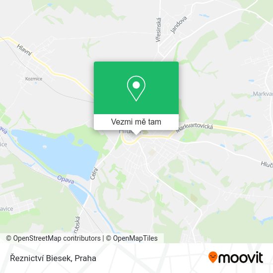 Řeznictví Biesek mapa