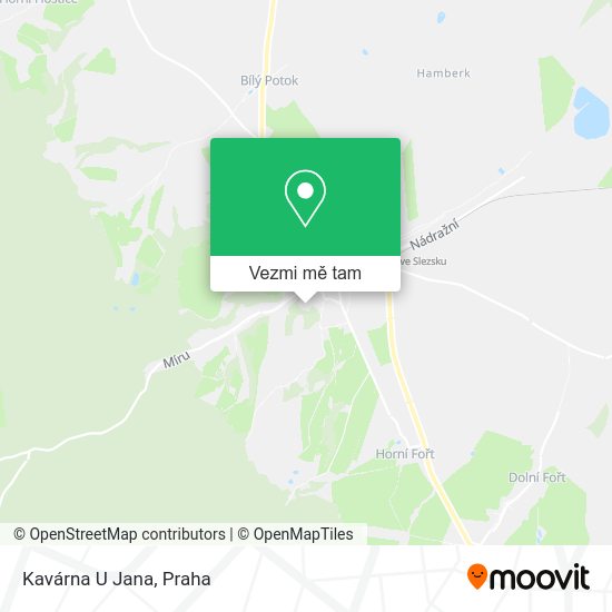 Kavárna U Jana mapa