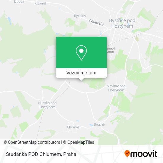 Studánka POD Chlumem mapa
