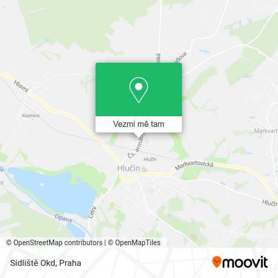 Sídliště Okd mapa