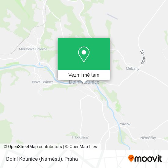 Dolní Kounice (Náměstí) mapa