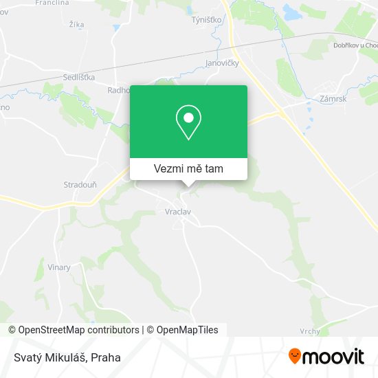 Svatý Mikuláš mapa