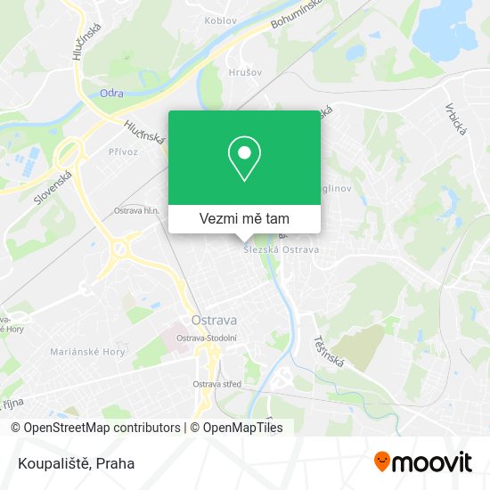 Koupaliště mapa