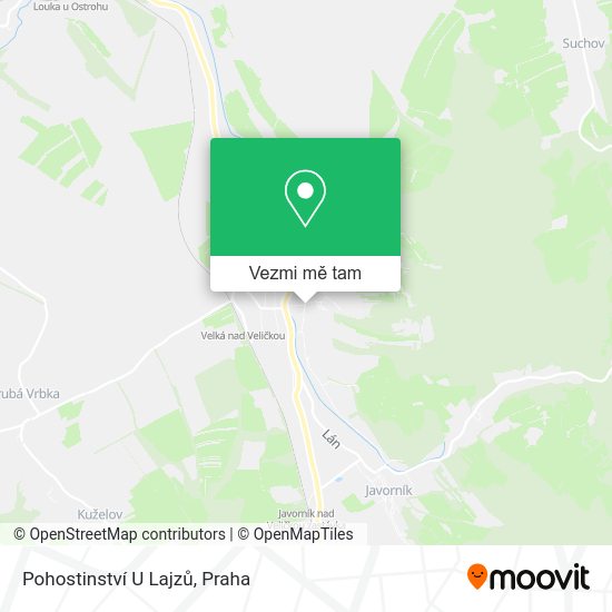 Pohostinství U Lajzů mapa