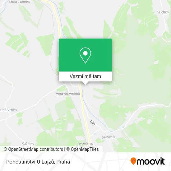 Pohostinství U Lajzů mapa