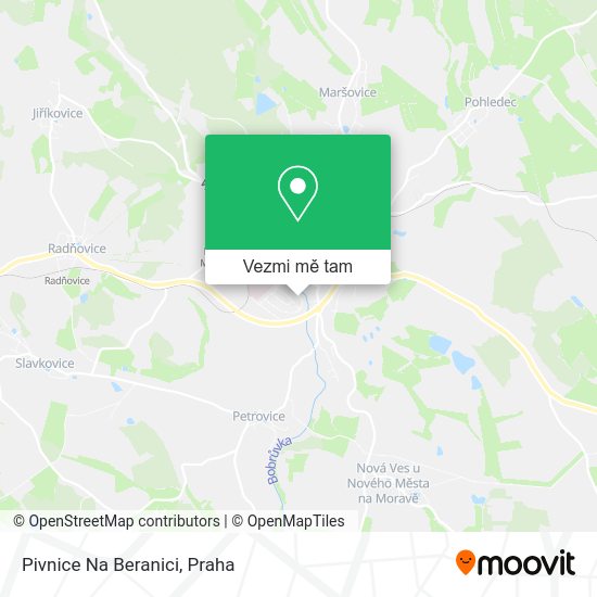 Pivnice Na Beranici mapa