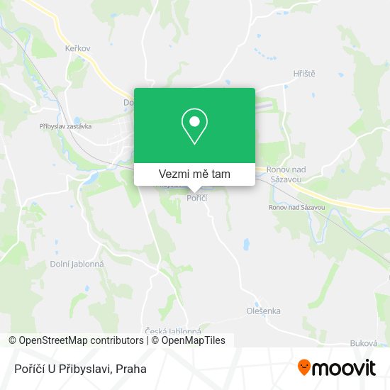 Poříčí U Přibyslavi mapa