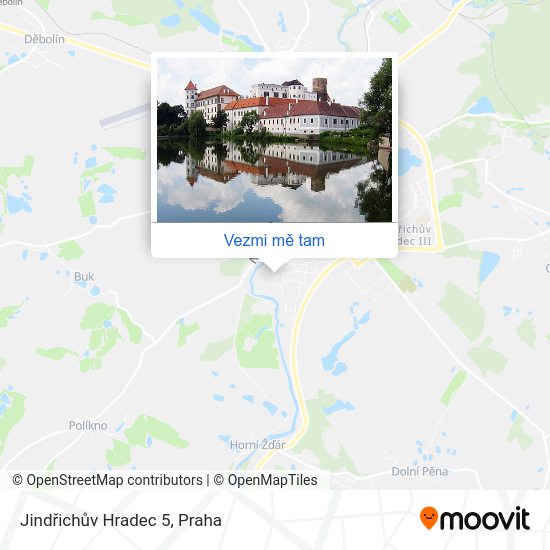 Jindřichův Hradec 5 mapa