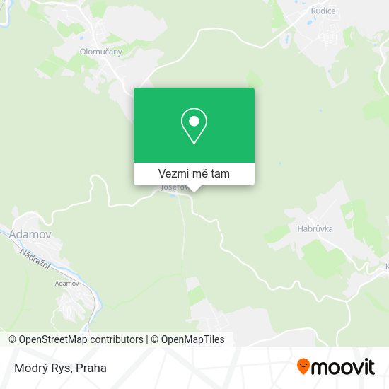 Modrý Rys mapa