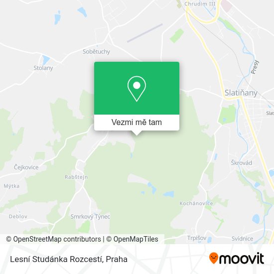 Lesní Studánka Rozcestí mapa