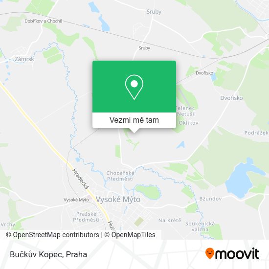 Bučkův Kopec mapa