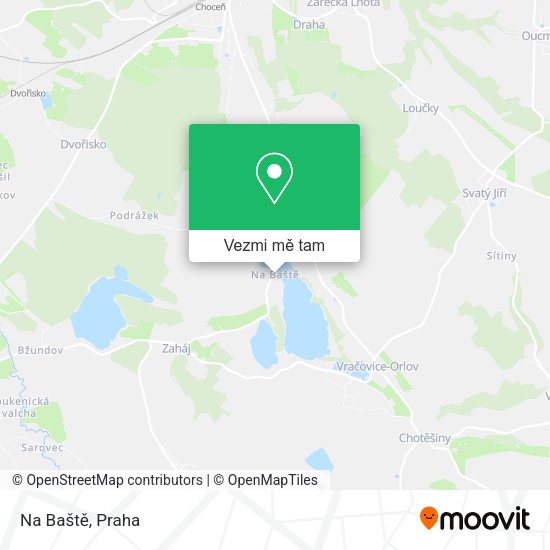 Na Baště mapa