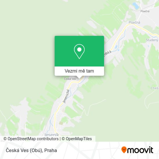 Česká Ves (Obú) mapa