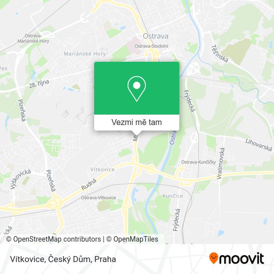 Vítkovice, Český Dům mapa