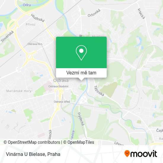 Vinárna U Bielase mapa