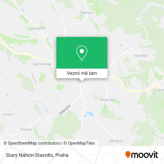 Starý Náhon-Stavidlo mapa