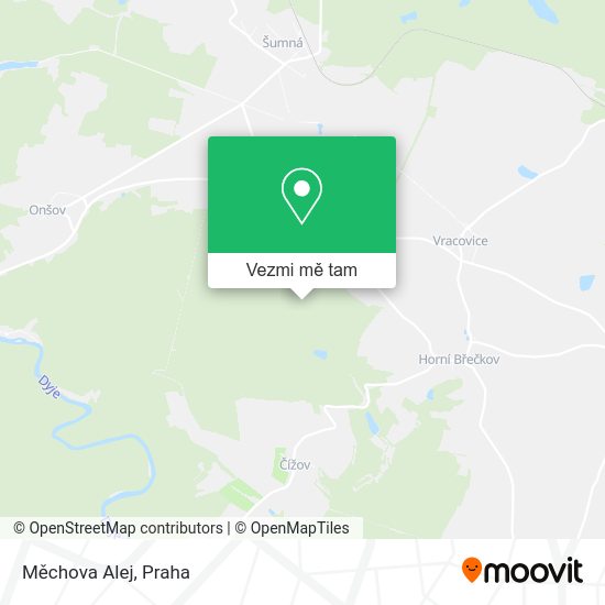 Měchova Alej mapa