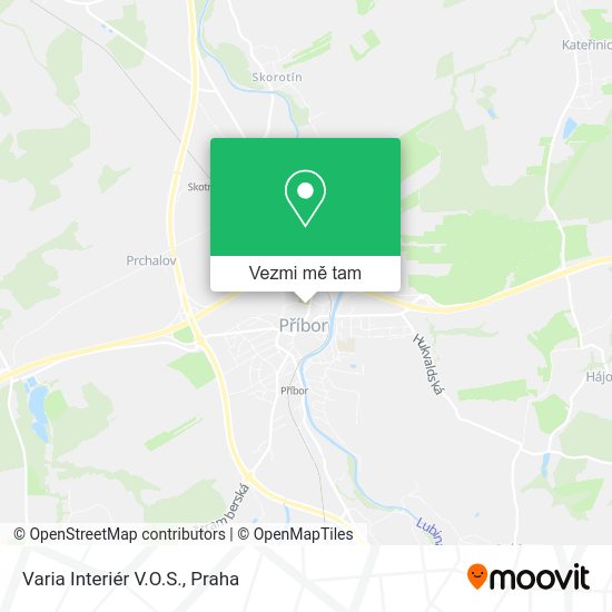 Varia Interiér V.O.S. mapa