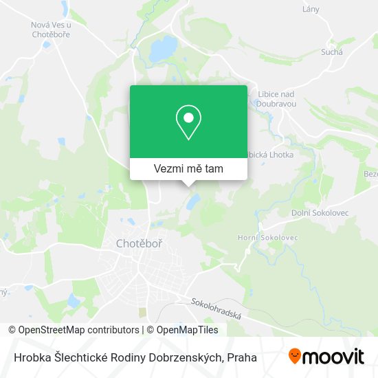 Hrobka Šlechtické Rodiny Dobrzenských mapa