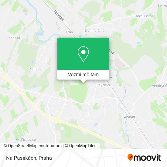 Na Pasekách mapa