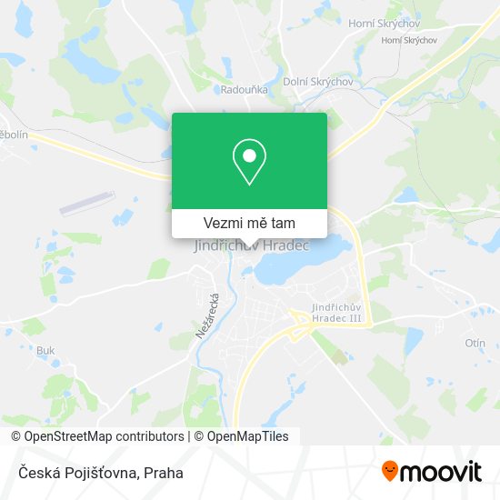 Česká Pojišťovna mapa