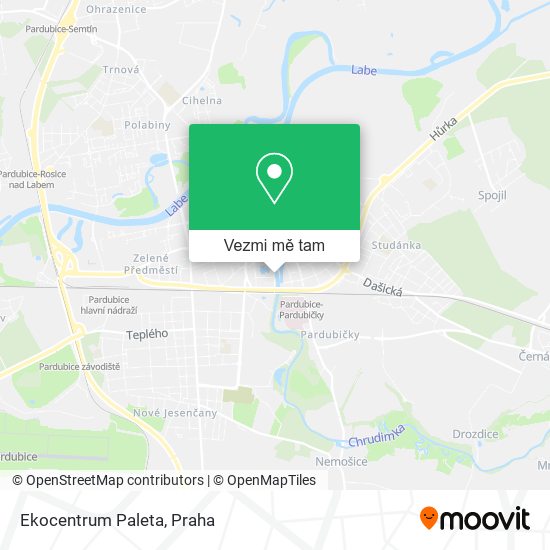 Ekocentrum Paleta mapa